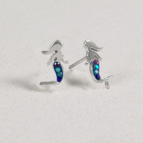 Mosaico Jewelry Crystal Ocean Beauty Mermaid Stud