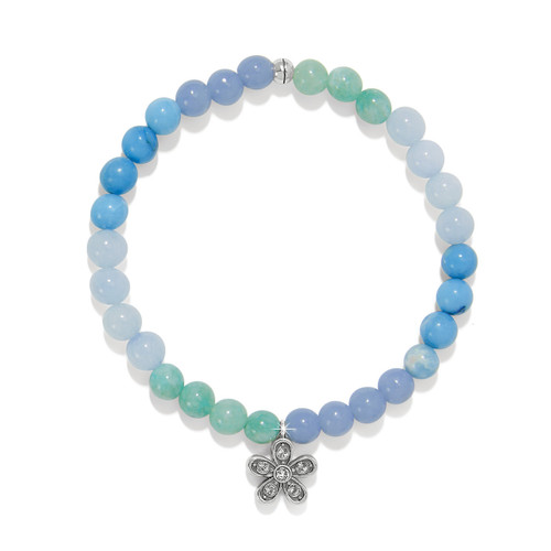Brighton Enchanting Flower Semi-Precious Beads Stretch Bracelet