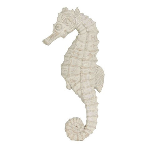 Fancy That Molded Large White Seahorse Figurine Wall Art Fancy That Molded Large White Seahorse Figurine Wall Art