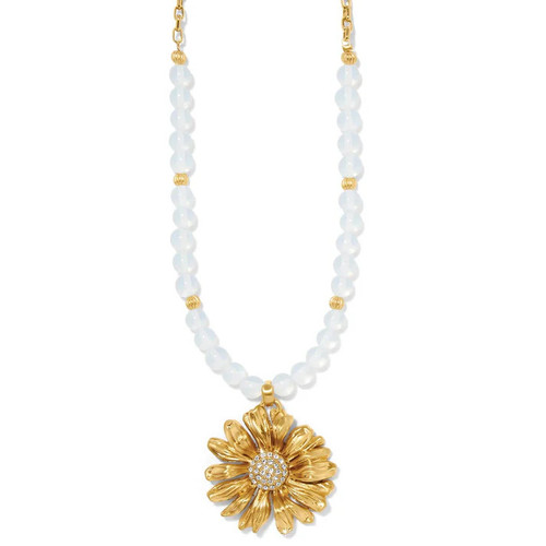 Brighton Daisy Dee Beaded Gold Necklace with Crystals