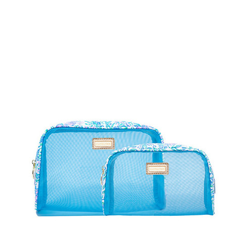 Lilly Pulitzer Mesh Travel Pouch Set