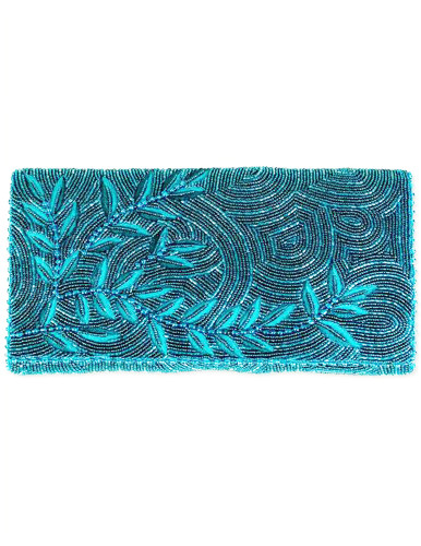 Mary Frances Willow Swirl Leaves Crossbody Clutch Purse Mary Frances Willow Swirl Leaves Crossbody Clutch Purse