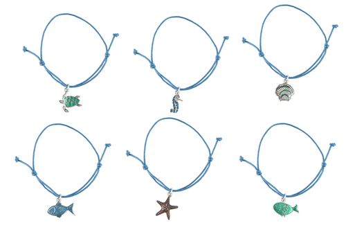 Ganz Beach Charm Bracelet and Mini Keepsake Beach Sand Jar Set