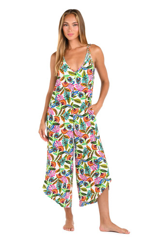 Sunshine 79 Jungle Jive Wide Leg Jumpsuit Swim Cover Up Sunshine 79 Jungle Jive Wide Leg Jumpsuit Swim Cover Up