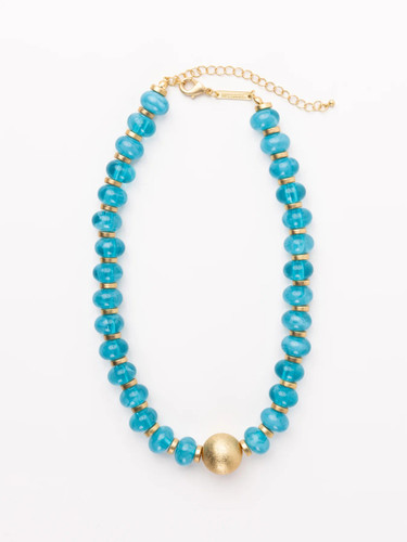 Michelle McDowell Kylie Beaded Center Gold Bead Necklace