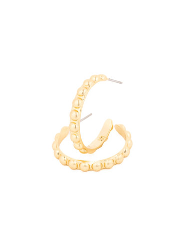 Michelle McDowell Renae Medium Gold Golden Hour Hoop Earrings Michelle McDowell Renae Medium Gold Golden Hour Hoop Earrings