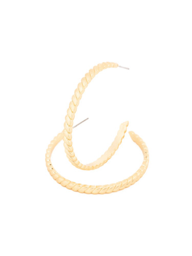 Michelle McDowell Addison Large Gold Golden Hour Hoop Earrings Michelle McDowell Addison Large Gold Golden Hour Hoop Earrings