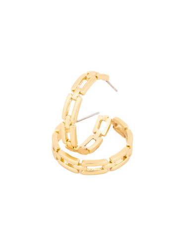 Michelle McDowell Layla Medium Gold Golden Hour Hoop Earrings Michelle McDowell Layla Medium Gold Golden Hour Hoop Earrings