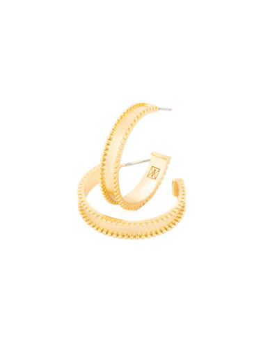 Michelle McDowell Nova Medium Gold Golden Hour Hoop Earrings Michelle McDowell Nova Medium Gold Golden Hour Hoop Earrings