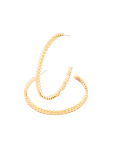 Michelle McDowell Isabelle Large Gold Golden Hour Hoop Earrings Michelle McDowell Isabelle Large Gold Golden Hour Hoop Earrings