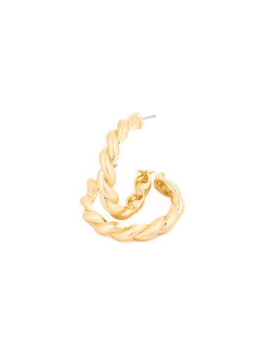 Michelle McDowell Everly Medium Gold Golden Hour Hoop Earrings Michelle McDowell Everly Medium Gold Golden Hour Hoop Earrings