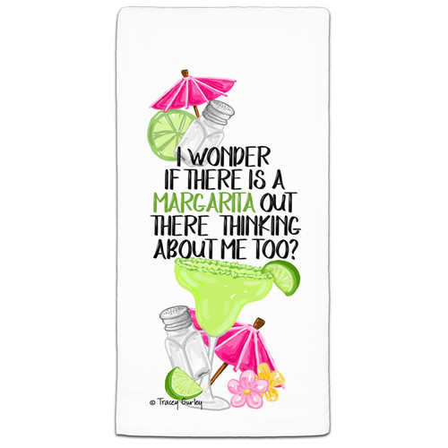 CJ Bella I Wonder If There is a Margarita Flour Sack Towel