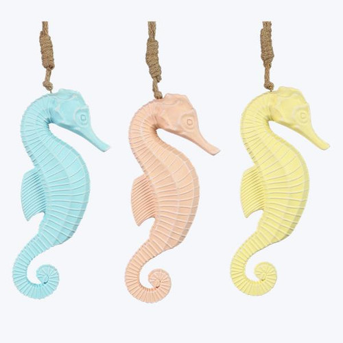 Youngs' Hanging Seahorse Figurine Wall Decor