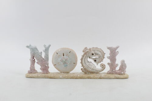 Sea Life Shells and Coral NOEL Sign Sea Life Shells and Coral NOEL Sign