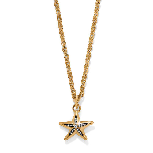 Brighton Twilight Waters Starfish Gold Pendant Necklace