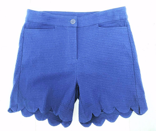 Beachtime Scallop Hem Stretch Shorts - Beach House Gift Boutique