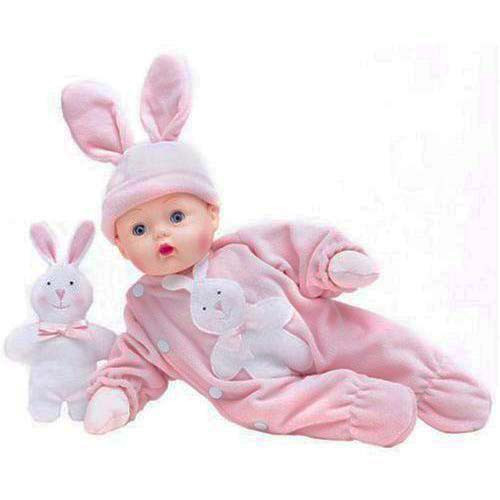 Madame Alexander Pink Bunny Huggums 12" First Play Baby Cloth Body Doll Madame Alexander Pink Bunny Huggums 12" First Play Baby Cloth Body Doll