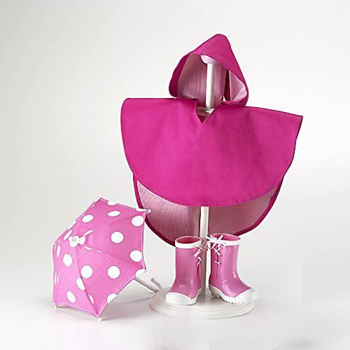 Pink Rain Wear Poncho and Accessories Outfit 18" Madame Alexander Doll Clothes