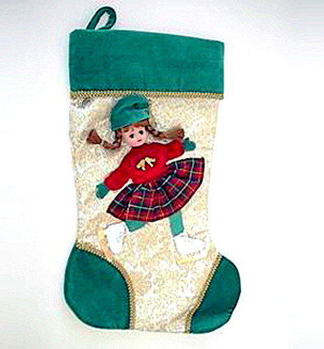 Madame Alexander Maggie Skating Christmas Stocking 8" Doll