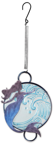 Sunset Vista Mermaid In A Wave Swirl Bouncy Spring Dangler