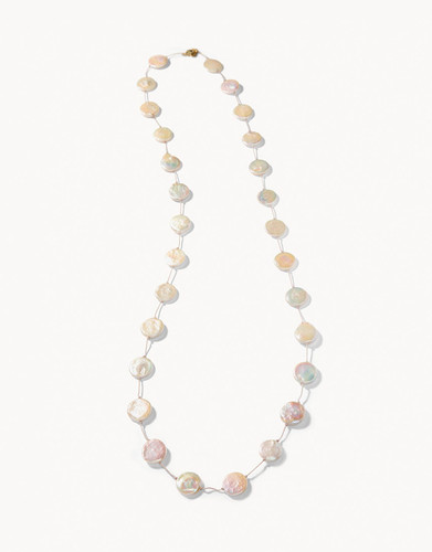 Spartina 449 Coin Pearl Layering Necklace