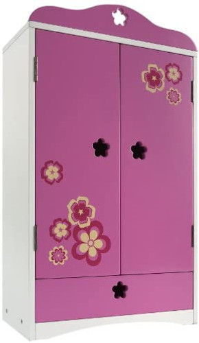 Madame Alexander Pink Flower Armoire Doll Clothes Armoire Wardrobe