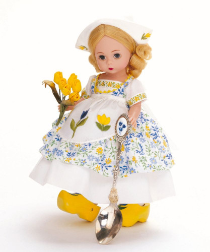 Madame Alexander Holland Dutch Girl With Souvenir Spoon 8" Doll Set