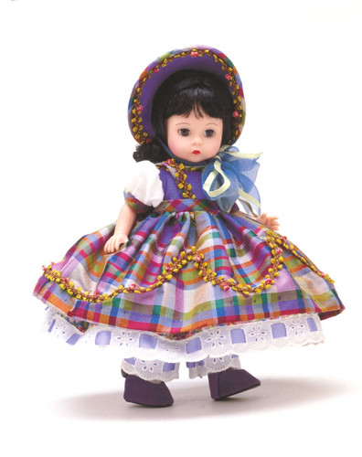 Madame Alexander Beth Blue Plaid Gown Little Women 8" Doll