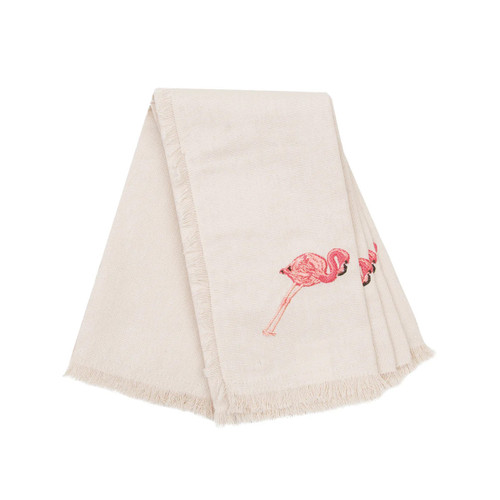 Rightside Design Embroidered Flamingo Table Napkins Set of 4
