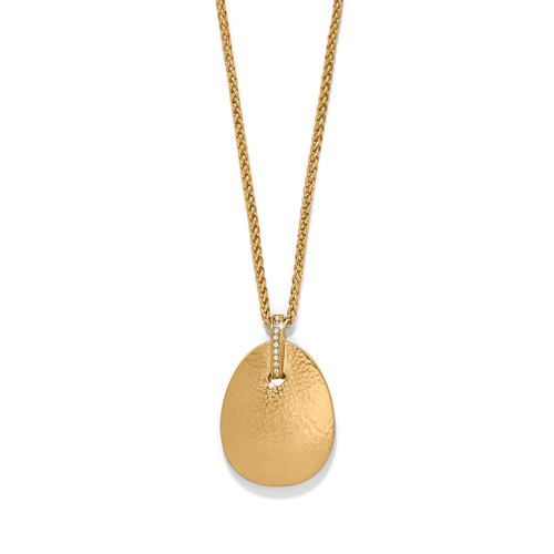 Brighton Meridian Orbit Large Gold and Crystal Pendant Necklace