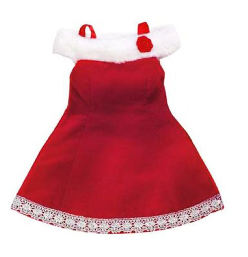Sophia's Red Velvet Fur Trimmed Holiday Gown Dress 18" Doll Clothes