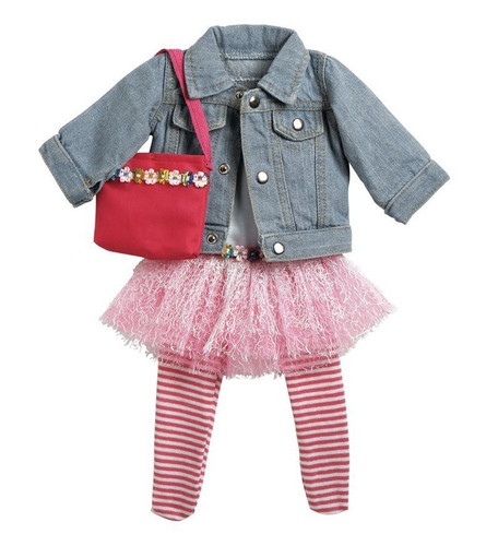 Adora California Sun Striped Legging Jacket Outfit 18" Doll Clothes Set