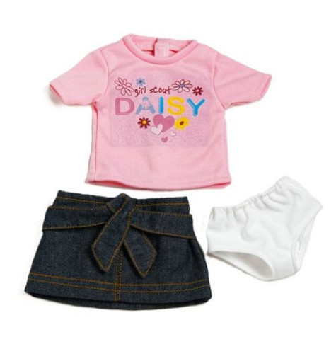 Adora Girl Scouts Daisy Top and Jean Skirt Outfit 18" Doll Clothes Set