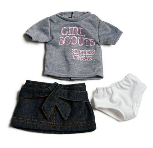 Adora Girl Scouts  1912 T-Shirt and Denim Skirt Outfit 18" Doll Clothes Set