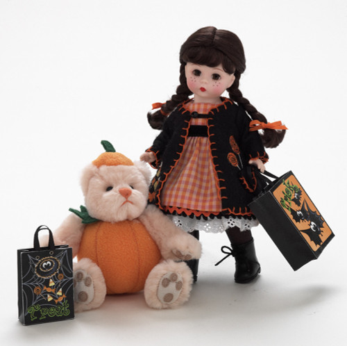 Madame Alexander Halloween Treats 8" Doll & Bear Set Madame Alexander Halloween Treats 8" Doll & Bear Set