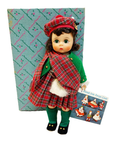 Madame Alexander Scottish Bent Knee Vintage Scotland Girl 8" Doll