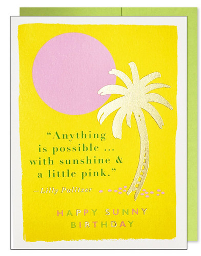 Happy Sunny Birthday Card Lilly Pulitzer