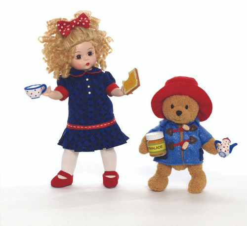 Madame Alexander Tea and Toast With Paddington Bear 8" Doll Set