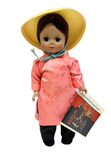 Madame Alexander Vietnam Vietnamese Girl 1968 Original Vintage Bent-Knee 8" Doll Madame Alexander Vietnam Vietnamese Girl 1968 Original Vintage Bent-Knee 8" Doll