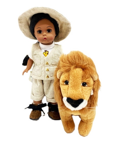 Madame Alexander Africa African Safari Girl 8" Doll Plush Lion Set Madame Alexander Africa African Safari Girl 8" Doll Plush Lion Set
