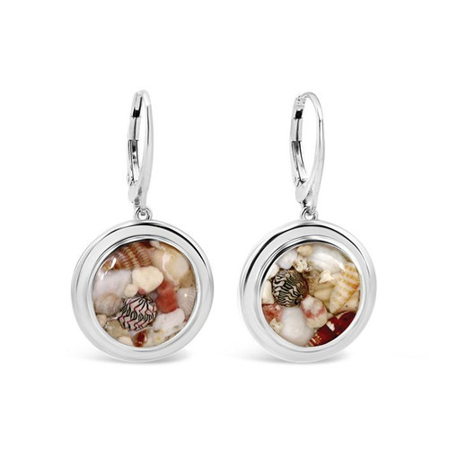 Dune Jewelry Neptune Shell Scape Silver Dangle Earrings Dune Jewelry Neptune Shell Scape Silver Dangle Earrings
