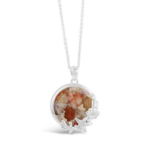 Dune Jewelry Shell Scape Seaside Silver Necklace