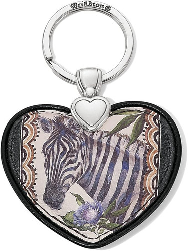 Brighton African Stories Zebra Heart Key Ring