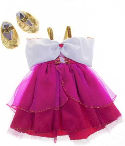 Great Pretenders Sleeping Cutie 3 Piece Dress Slippers & Tiara Set 18" Doll Clothes