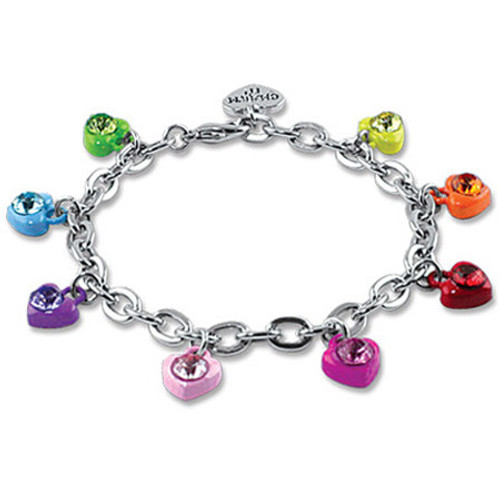 Charm It Candy Heart Metal Adjustable Charm Bracelet