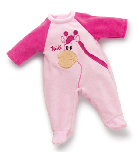 Trudi Pink Giraffe PJ Sleeper 12" Baby Doll Clothes Outfit