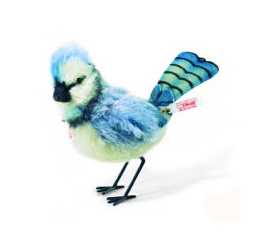 Steiff Skye Mohair Stuffed Blue Jay Bird