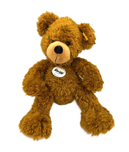 Steiff Hannes Caramel Brown Stuffed 11" Floppy Bear