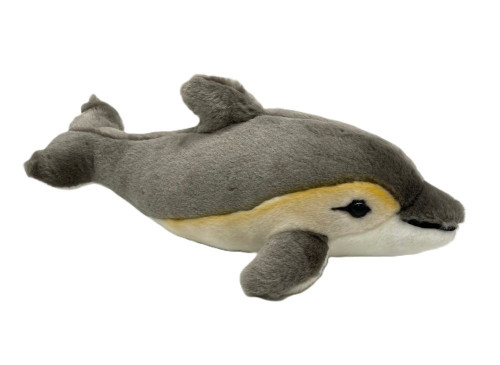 Steiff Cappy Grey Yellow Stripe Stuffed Dolphin