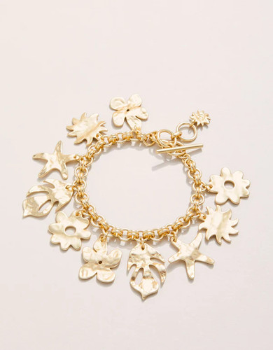 Spartina 449 Gold Kai Tropical Charm Toggle Bracelet